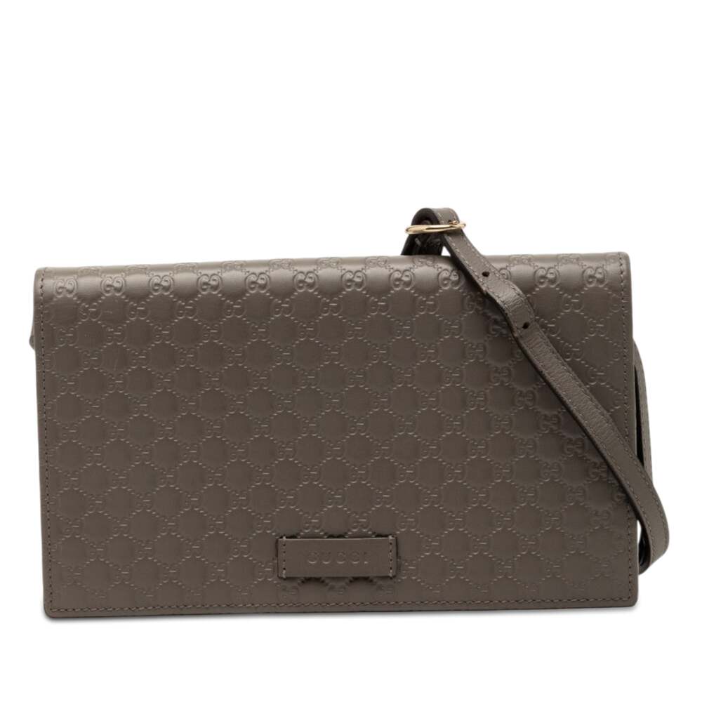 Wallet On Strap Microguccissima Leather #326696G71B